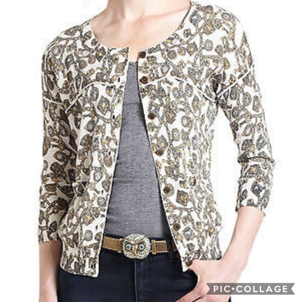 Anthro Charlie & Robin Charmed Cardigan Sweater